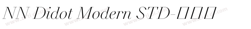 NN Didot Modern STD字体转换